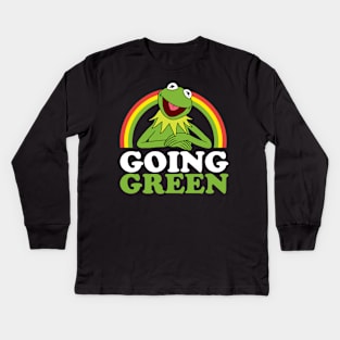 Muppets Kermit The Frog - Going Green Kids Long Sleeve T-Shirt